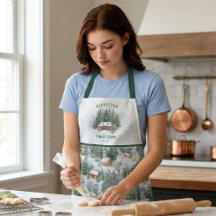 Bosque de Pino de Invierno de Cabina de Familia Pe