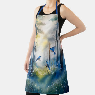 Delantal Bosque Escénico de Azulejos de Bosque