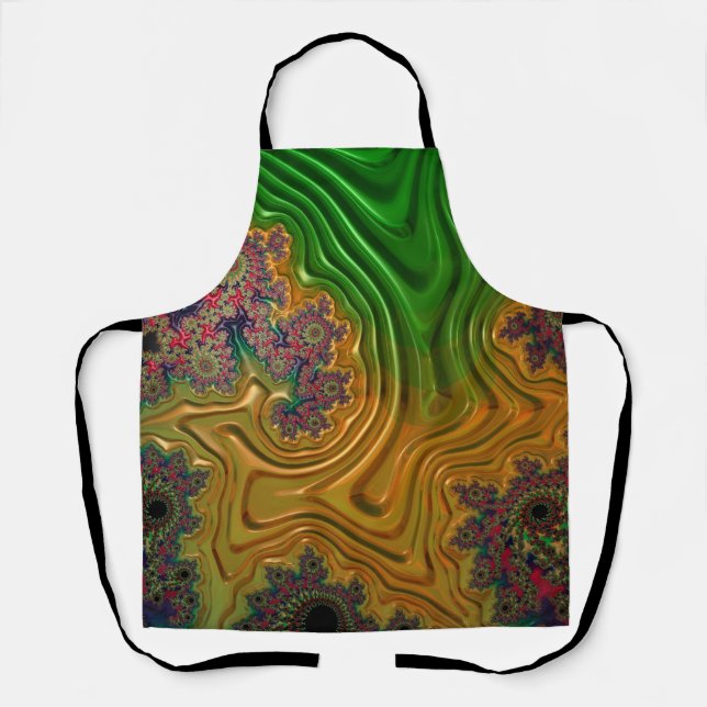 Delantal Bosque fractal (Anverso)