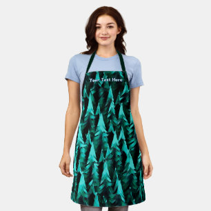 Delantal Bosque Fractal Verde