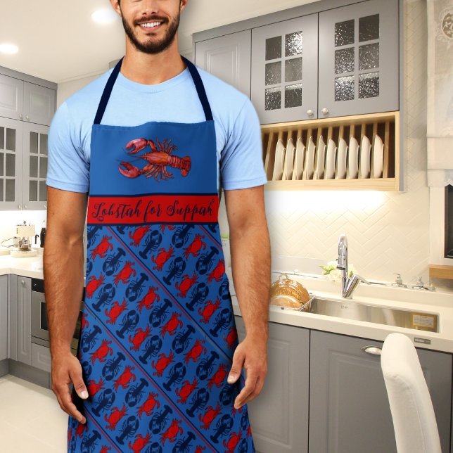 Delantal Boston Accent Lobstah para Suppah Bib Apron (Subido por el creador)