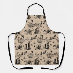 Delantal Boston Toile Apron