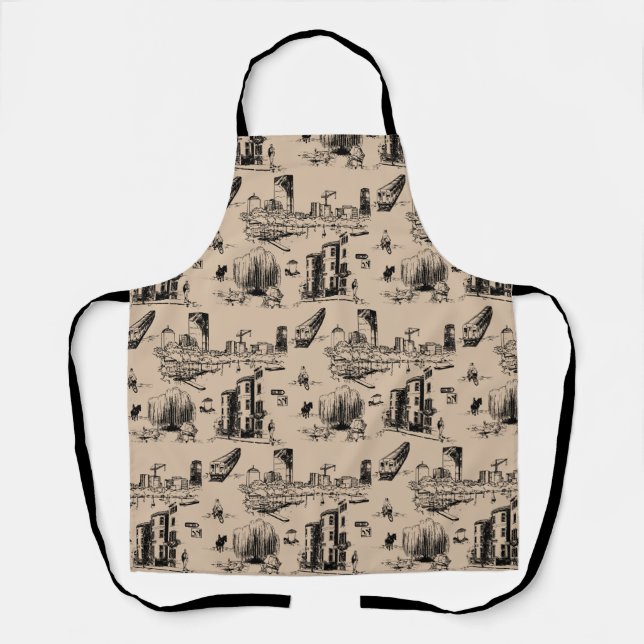 Delantal Boston Toile Apron (Anverso)