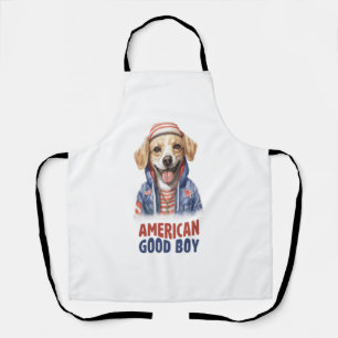 Delantal Bote estadounidense de GoodBoy 4 de julio
