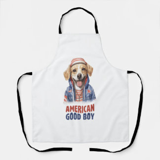 Delantal Bote estadounidense de GoodBoy 4 de julio