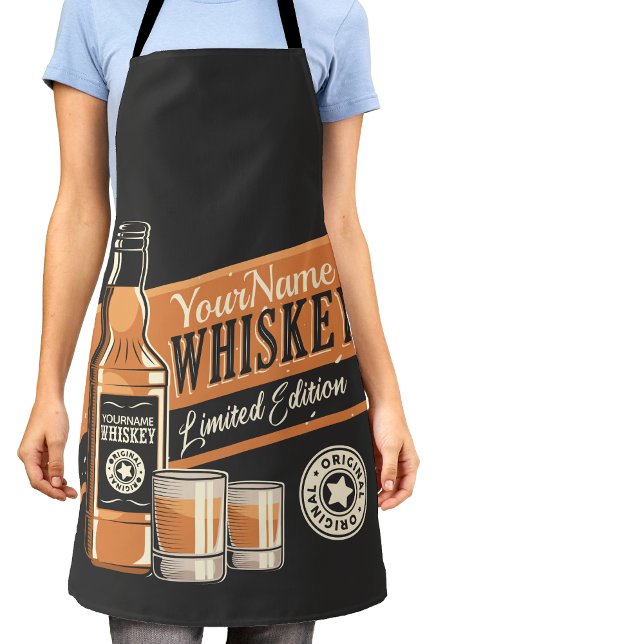 Delantal Botella de licor de whisky personalizada barra occ (Subido por el creador)