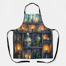 Delantal Botellas de poción gótica - Brujería de fantasía o