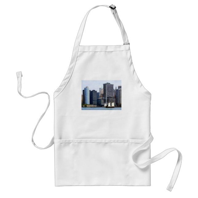 Delantal Botes - Schooner Against the Manhattan Skyline (Frente)