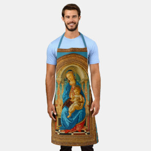 Delantal Botticelli Madonna y Child Enthroned