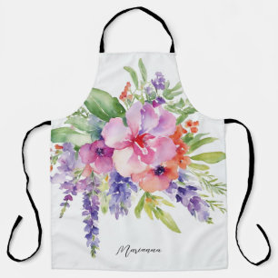 Delantal Bouquet acuarela