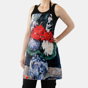 Delantal Bouquet con Pequeño Delft, Paul Cezanne