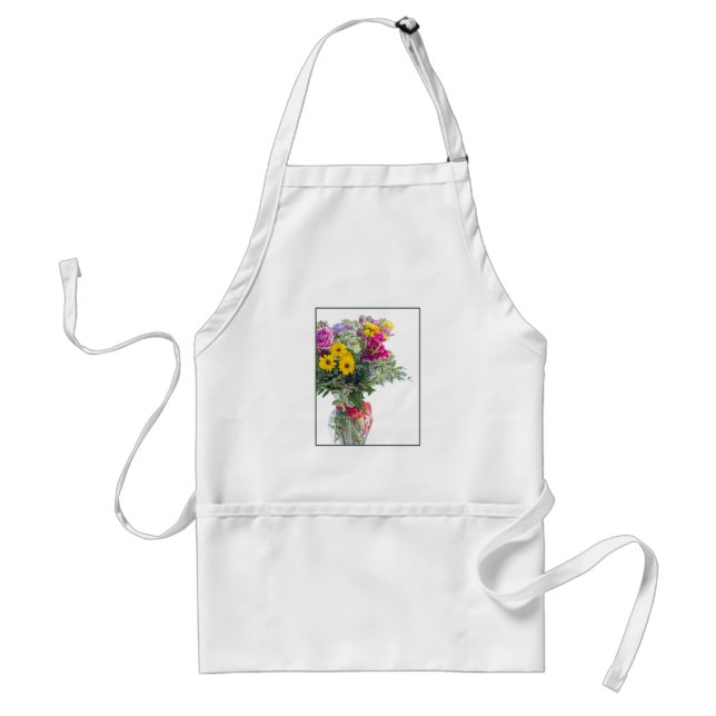Delantal Bouquet de flores cortadas (Frente)