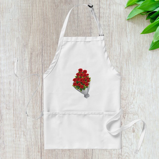 Delantal Bouquet De Rosas Rojas (Subido por el creador)