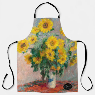 Delantal Bouquet de Sunflowers Apron (1881), por Claude Mon