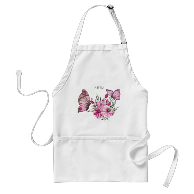 Delantal Bouquet rosa (Frente)