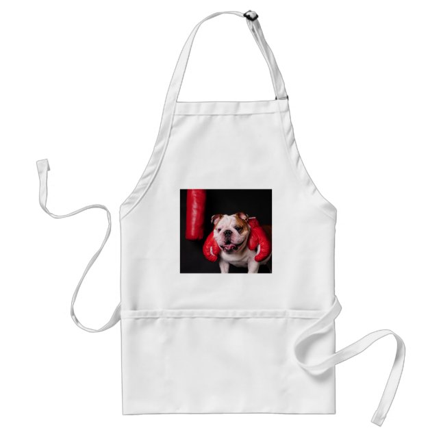 Delantal Boxeador del bulldog (Frente)
