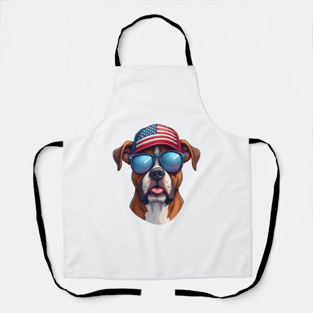 Delantal Boxer 4 de julio (Anverso)