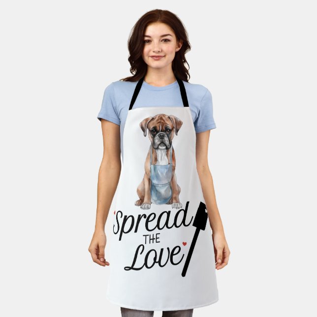 Delantal Boxer Difunde El Amor (Gastado)