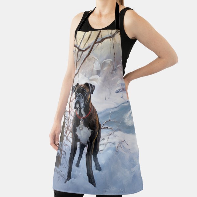 Delantal Boxer Let It Snow Navidades (in situ)