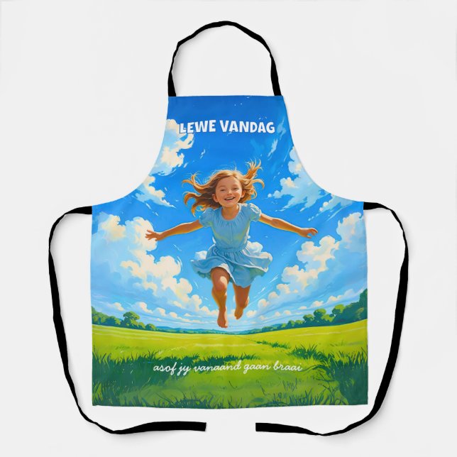 Delantal BRAAI Meme Afrikaans Saffa Expat Afrikaanse Humor (Anverso)