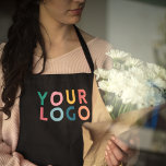 Delantal Branded Black Custom Business Apron with Logo<br><div class="desc">Branded Black Custom Business Apron with Logo. Upload your own company logo and you are done! Perfect for hair salons,  bakeries and beauty  salons.</div>
