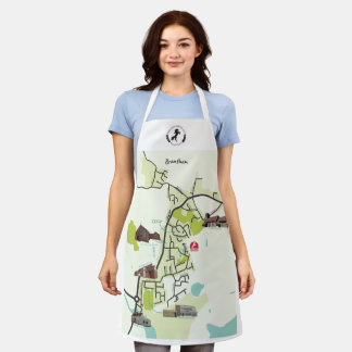 Delantal Brantham Map Apron