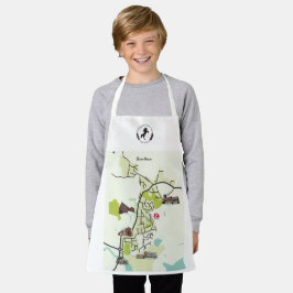 Delantal Brantham Map Apron para niños