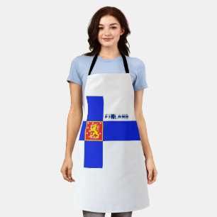 Delantal Brazos con cubierta de bandera finlandesa