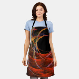 Delantal Breaking the Circle Abstract Art Apron