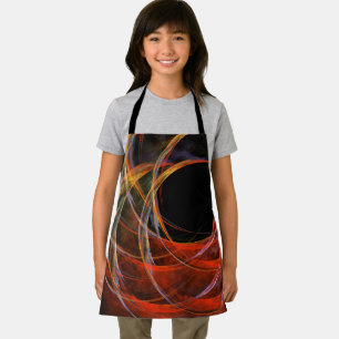 Delantal Breaking the Circle Abstract Art Apron