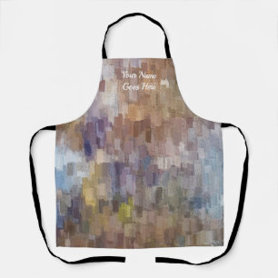 Delantal Brick Abstract Winter Fall Apron