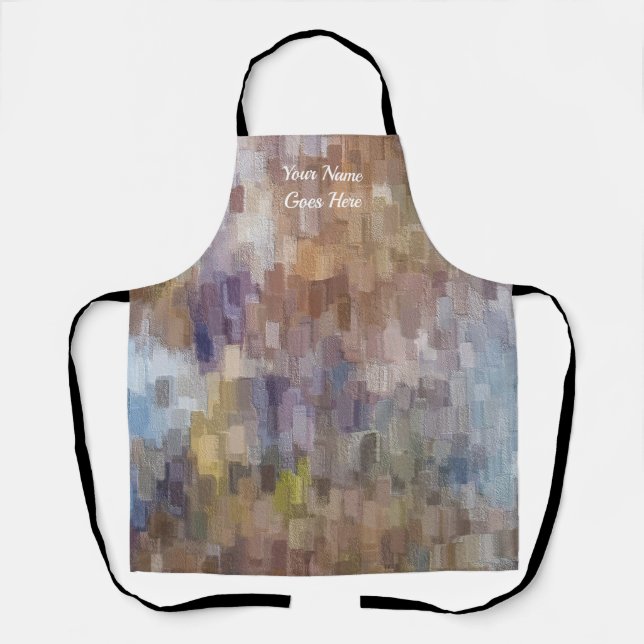 Delantal Brick Abstract Winter Fall Apron (Anverso)