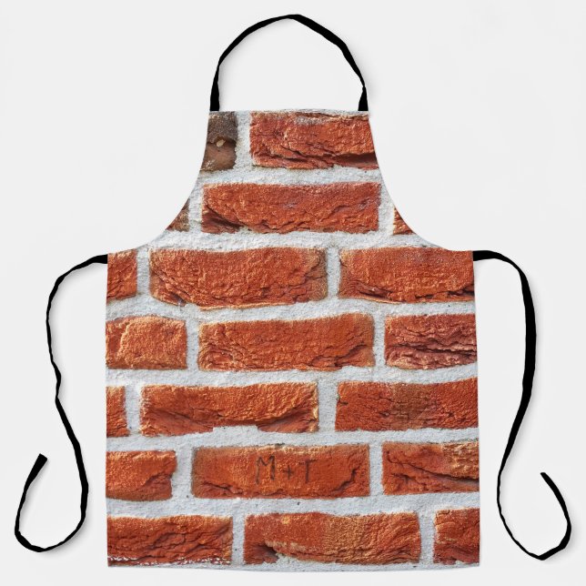 Delantal Brick wall wall background building (Anverso)