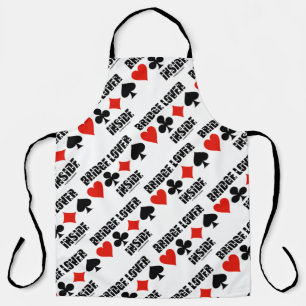 Delantal Bridge Lover Inside Four Card Suite