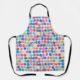 Delantal Bright Watercolor Apron – Colorful Abstract 