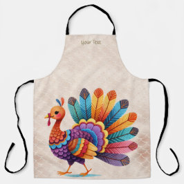 Delantal Brillante de Acción de Gracias tiembla el espíritu