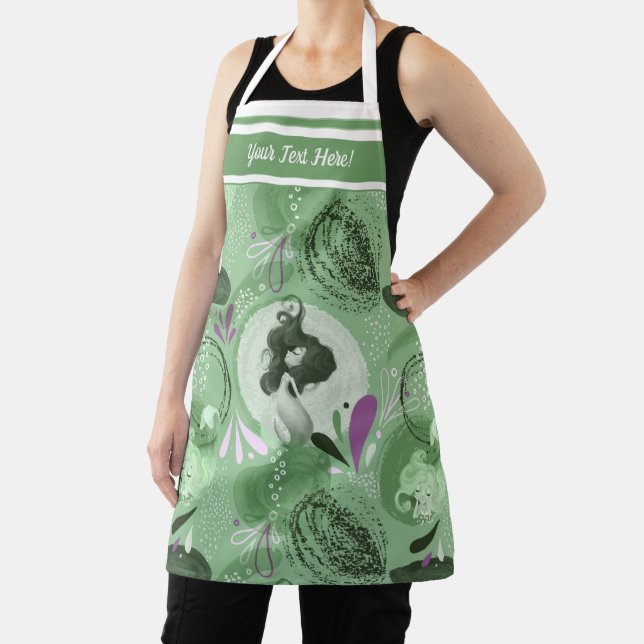 Delantal Brillantes Sirenas Green Resumen (in situ)