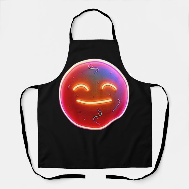 Delantal Brillo de Alegría: Emoticono Digital (Anverso)