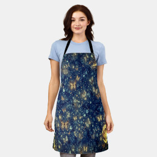 Delantal Brillo Lunar Cielo Moon & Mariposas Cocina