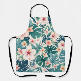 Delantal Brisa Botánica - Apron floral tropical interminabl