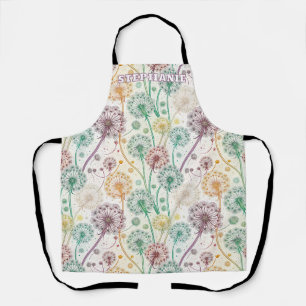 Delantal Brisa de Dandelion con arco iris - Floral capricho