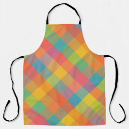 Delantal Brisa de Madras - Aprón diagonal repleto