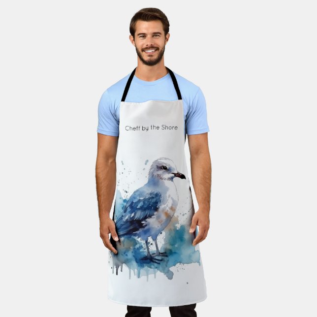 Delantal Brisa oceánica: Gaviota acuática (Gastado)