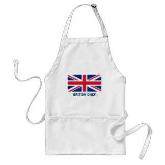 Delantal británico del cocinero del cocinero del