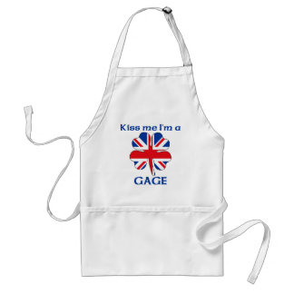 Delantal Británicos personalizados me besan que soy