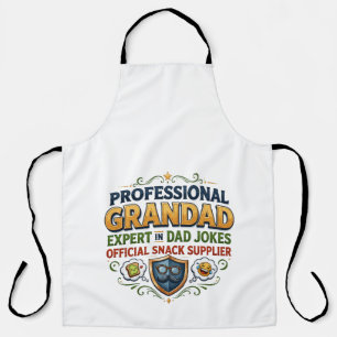 Delantal Bromas de Abuelo Profesional y Snacks