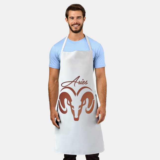 Delantal Bronze Aries el Ram Zodiac (Gastado)