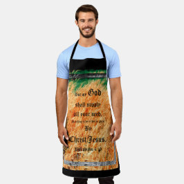 Delantal Broom Sage Resumen Philippians 4vs19