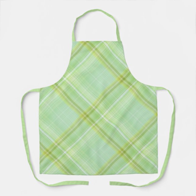 Delantal Brote Verde Cuadro Verde Pastel (Anverso)