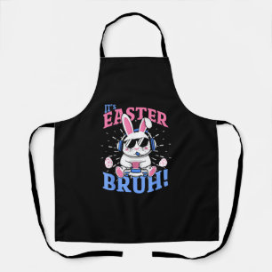 Delantal Bruh Easter Bunny Gamer Videojuegos Hombres Niño